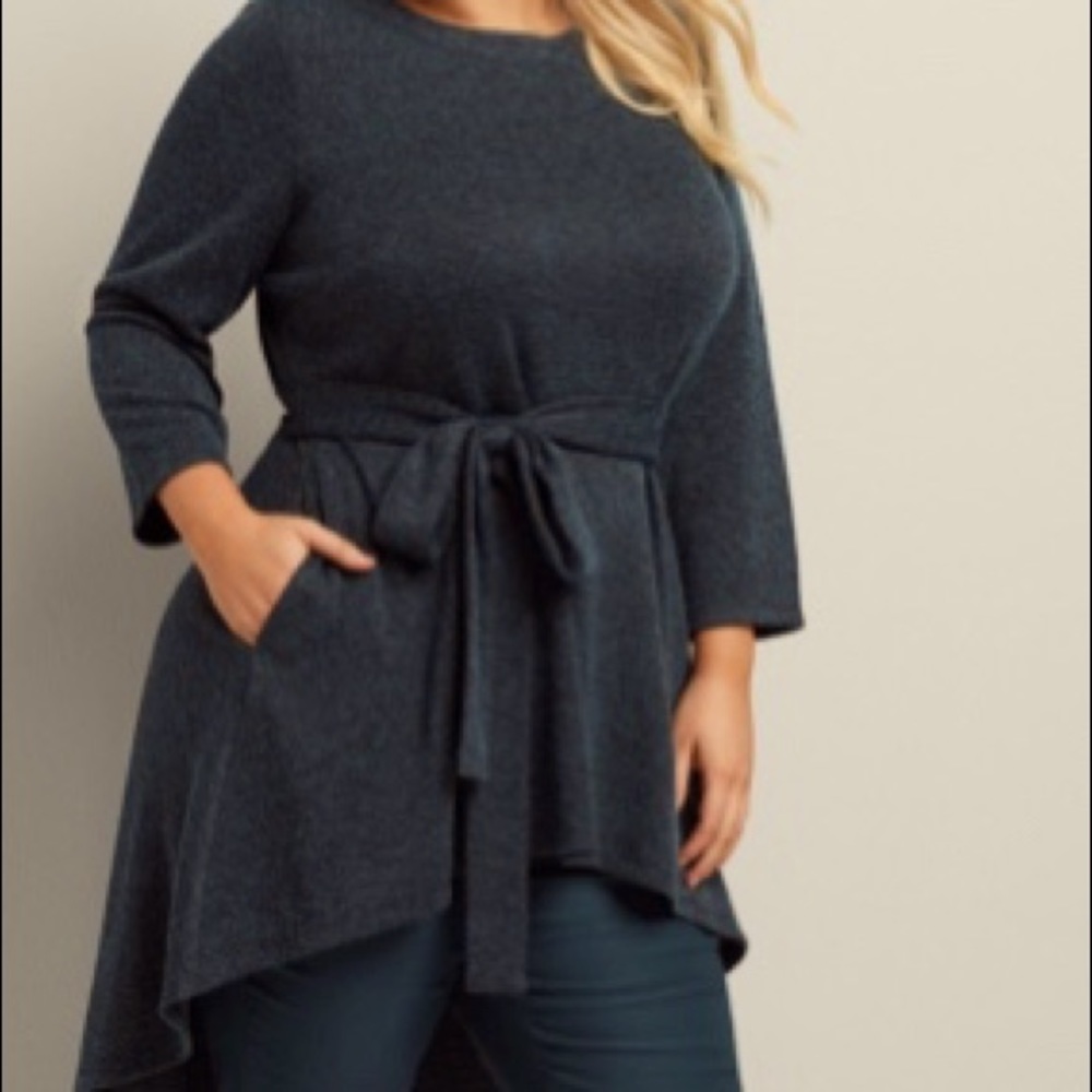 Lane Bryant Boatneck High/Low Tunic - NEW - 18/20